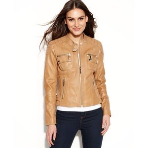 NEW | Michael Kors - “Vintage Leather” Moto Jacket
